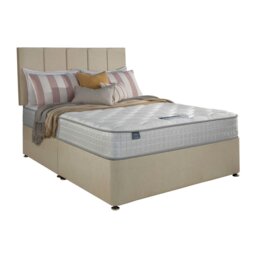Silentnight Marlow 1000 Pocket Memory Double Divan Bed - Sandstone - thumbnail 2
