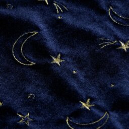 Habitat Navy Blue Gold Moons and Starts Christmas Stocking - thumbnail 2