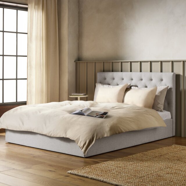 Argos Home Halstead Double End Lift Ottoman Bed - Grey - image 1
