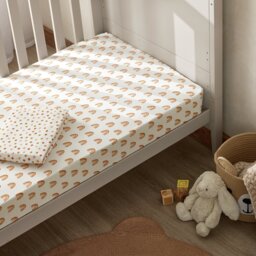 Habitat Cotton Jersey Rainbow Twin Nursery Fitted Sheet-Crib - thumbnail 2