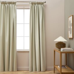 Habitat Blackout Pencil Pleat Curtains - Cream - 168x229cm