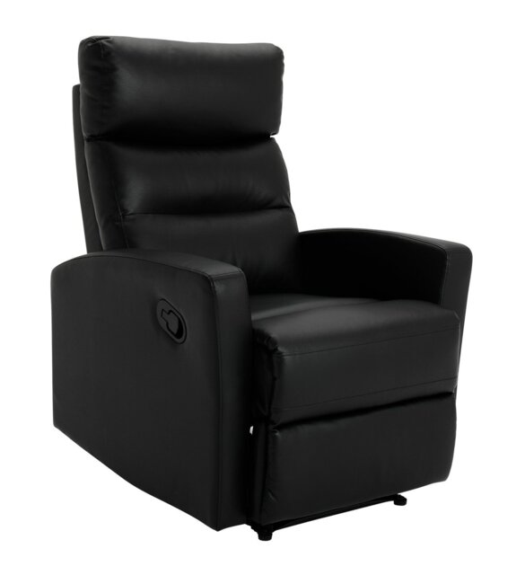 Argos Home Russo Faux Leather Manual Recliner Chair - Black