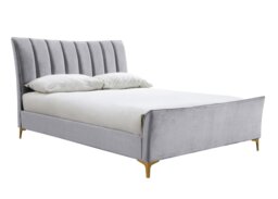 Birlea Clover Kingsize Velvet Bed Frame - Grey - thumbnail 1