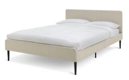 Argos Home Kristopher Double Fabric Bed Frame - Cream - thumbnail 1