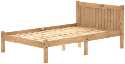 Birlea Rio Double Wooden Bed Frame - Pine - thumbnail 2