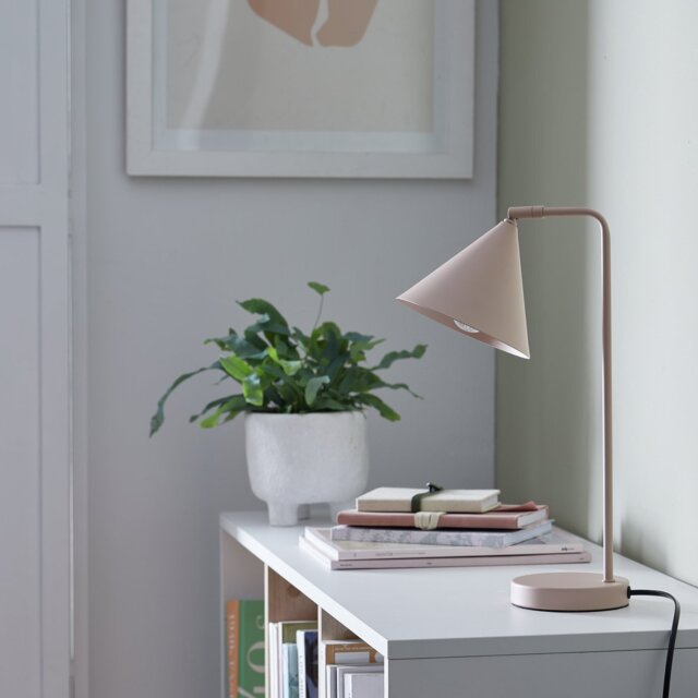 Habitat Cone 40cm Metal Adjustable Table Lamp - Rose - image 1