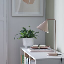 Habitat Cone 40cm Metal Adjustable Table Lamp - Rose - thumbnail 1