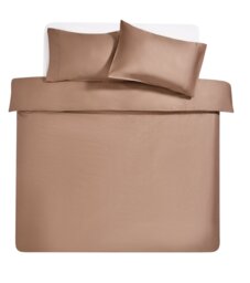 Habitat 400TC Stitch Detail Mocha Bedding Set - Superking - thumbnail 1