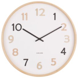 Karlsson Pure Analogue Wooden Wall Clock - Natural - thumbnail 1