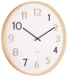 Karlsson Pure Analogue Wooden Wall Clock - Natural - thumbnail 2