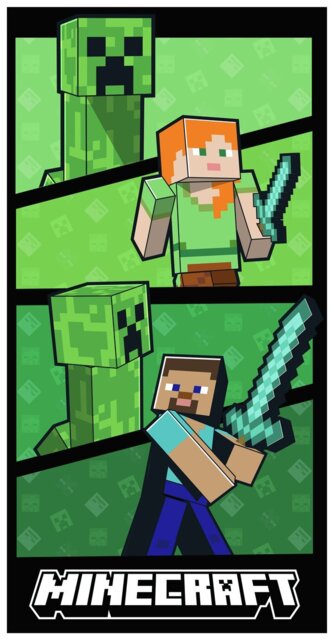 Minecraft Dynamic Beach Towel - Green - image 1