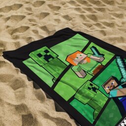 Minecraft Dynamic Beach Towel - Green - thumbnail 2