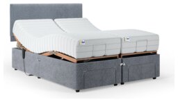 Mibed Memory Superking Adjustable Drawer Bed & Mattress-Grey - thumbnail 2