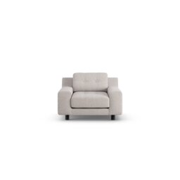 Habitat Hendricks Fabric Arm Chair - Natural - Black Leg - thumbnail 1