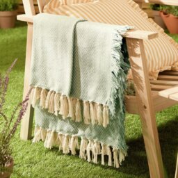 Wylder Wisley Herringbone Throw Leaf Green - 130x180cm - thumbnail 1