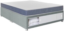 Argos Home Devon Small Double End Slide Divan Bed - Grey - thumbnail 1