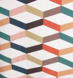 Habitat Geometric ZigZag Multicolour Bedding Set - Single - thumbnail 2