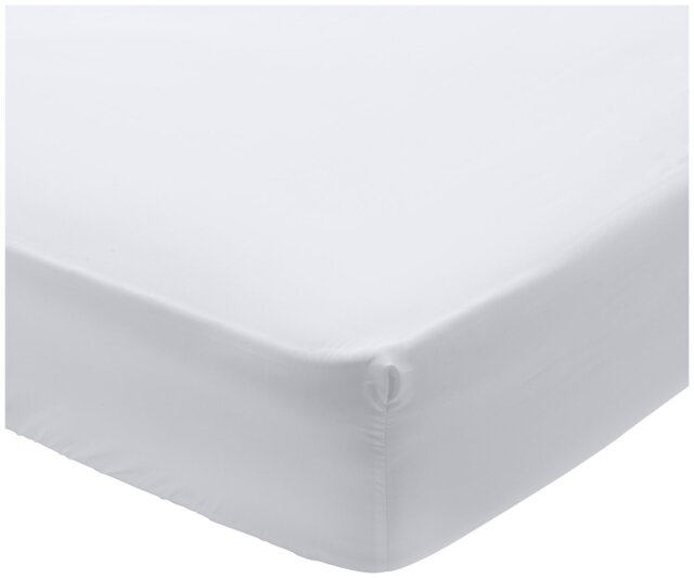 Habitat Egyptian Cotton 400TC White Fitted Sheet - Superking - image 1