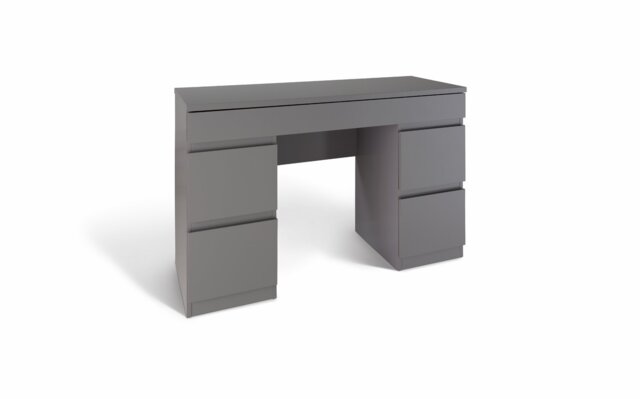 Argos Home Jenson 5 Drawer Dressing Table Desk - Grey Gloss - image 1