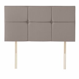 Silentnight Arezzo Velvet  Double Bed Headboard - Mink