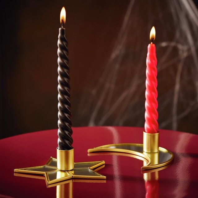 Argos Home Moon & Star Pillar Candle Holder - image 1