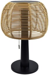 Habitat Warm White Solar Rattan Effect Table Lamp - thumbnail 2