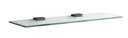 Argos Home Glass Bathroom Shelf - Matt Black - thumbnail 2
