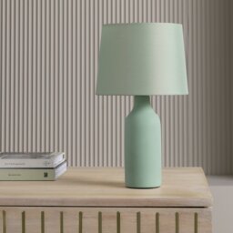 Argos Home Rica Ceramic Table Lamp - Sage - thumbnail 1