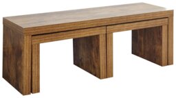 GFW Jakarta Nest of 3 Tables - Mango Wood Effect - thumbnail 1