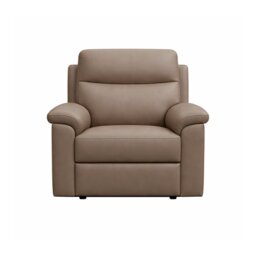 Aspire Toronto Leather Power Recliner Chair - Mushroom - thumbnail 2
