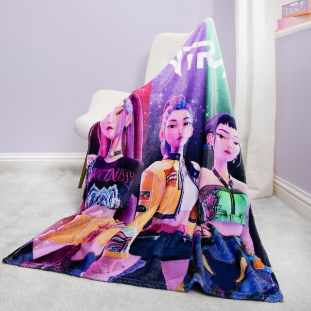 KPop Demon Hunters Throw - Purple - 150x100cm - image 1