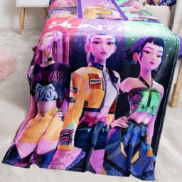 KPop Demon Hunters Throw - Purple - 150x100cm - thumbnail 2