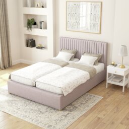 Aspire Superking Linen Adjustable Bed with Mattress - Grey - thumbnail 2