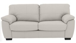 Argos Home Milano Leather 2 Seater Sofa Bed - Light Grey