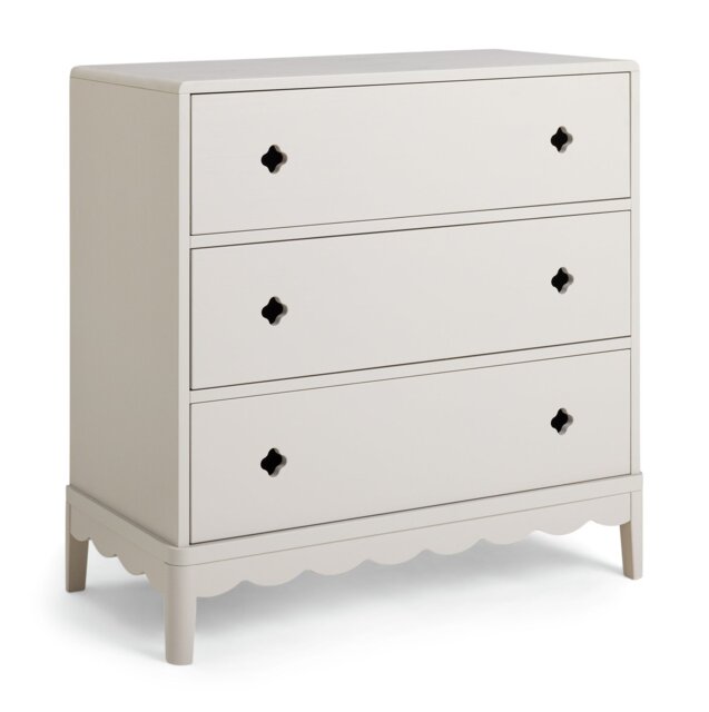 Habitat Kids Serena 3 Drawer Chest of Drawers - Light Grey - image 1