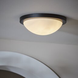 Argos Home Aspley Bathroom Flush to Ceiling Light - Black - thumbnail 1