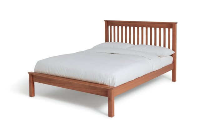 Argos Home Aspley Double Wooden Bed Frame - Oak Stain - image 1