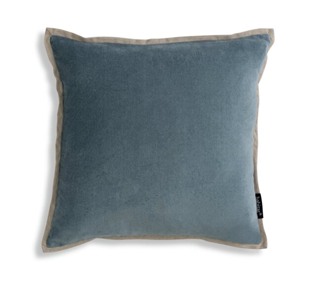 Habitat Cotton Velvet Cushion - Taupe - 43x43cm - image 1
