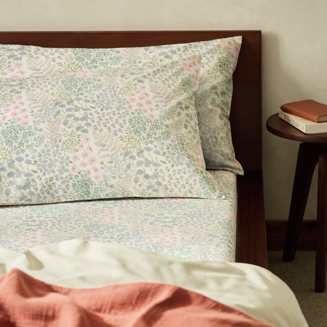 Argos Home Ditsy Floral Print Standard Pillowcase Pair- Blue - image 1