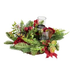 Habitat Foliage Candle Holder Christmas Decoration - thumbnail 2