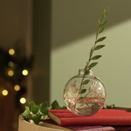 Argos Home Bauble Bud Vase - Clear - thumbnail 1