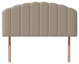 Silentnight Merlin Fabric Kingsize Headboard - Sand - thumbnail 2