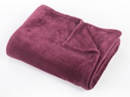 Argos Home Super Soft Fleece Throw - 150x200cm - Berry - thumbnail 2
