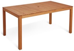 Habitat Luana Rectangular Garden Table - Light Wood