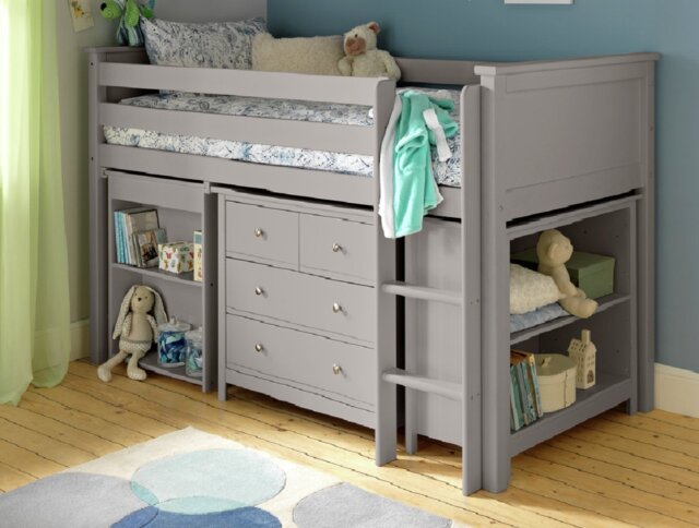 Habitat Brooklyn Ultimate Mid Sleeper - Grey - image 1
