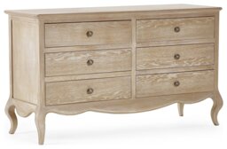 Julian Bowen Camille Wide 6 Drawer Chest - Oak - thumbnail 2