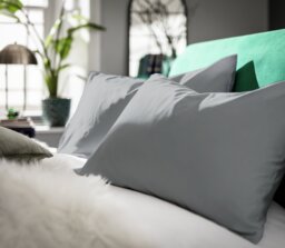 Habitat 400TC Standard Plain Pillowcase Pair - Slate Grey
