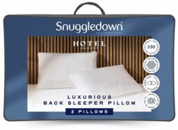 Snuggledown Hotel Back Sleeper Medium Soft Pillow - 2 Pack - thumbnail 1