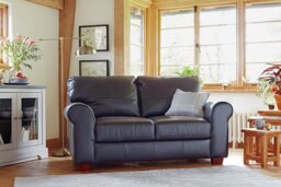 Argos Home Salisbury Leather 2 Seater Sofa - Black - thumbnail 2