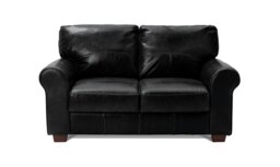 Argos Home Salisbury Leather 2 Seater Sofa - Black - thumbnail 1